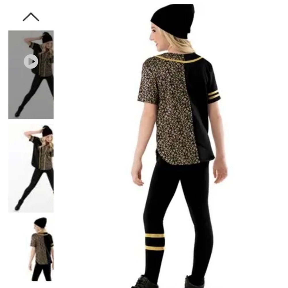Weissman Black/gold Dancewear - Picture 2 of 8